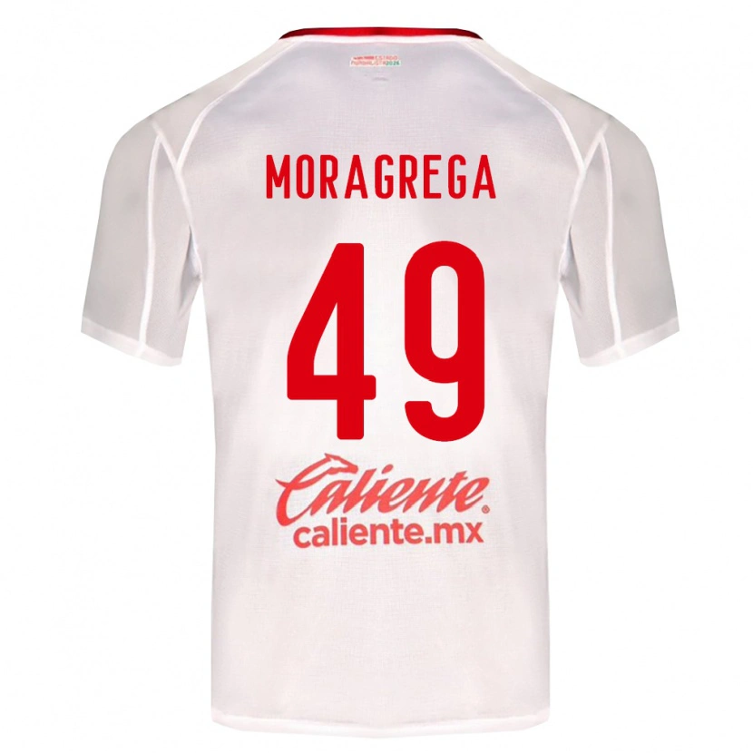 Danxen Kvinder Vladimir Moragrega #49 Hvid Grøn Rød Udebane Spillertrøjer 2026/27 Trøje T-Shirt