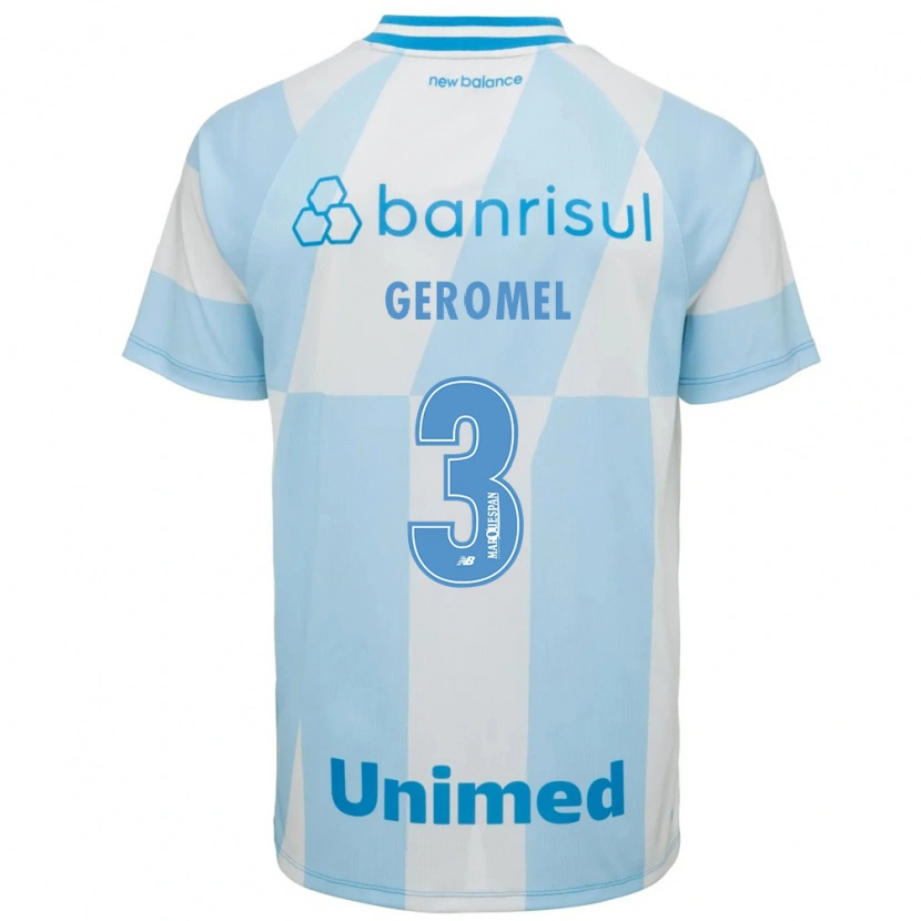 Danxen Kvinder Pedro Geromel #3 Lyseblå Hvid Udebane Spillertrøjer 2026/27 Trøje T-Shirt