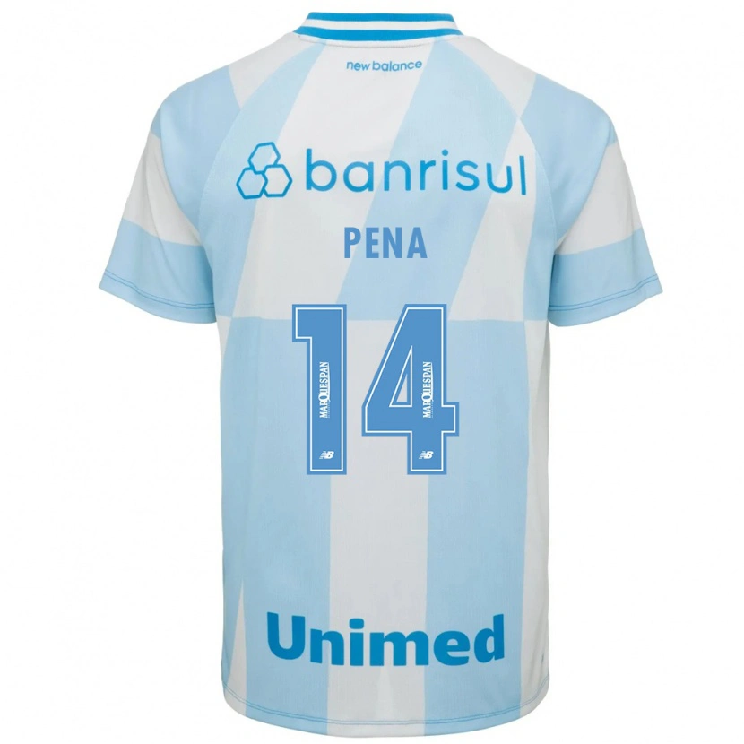 Danxen Kvinder Jessica Peña #14 Lyseblå Hvid Udebane Spillertrøjer 2026/27 Trøje T-Shirt