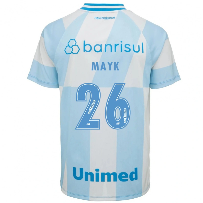 Danxen Kvinder Mayk #26 Lyseblå Hvid Udebane Spillertrøjer 2026/27 Trøje T-Shirt