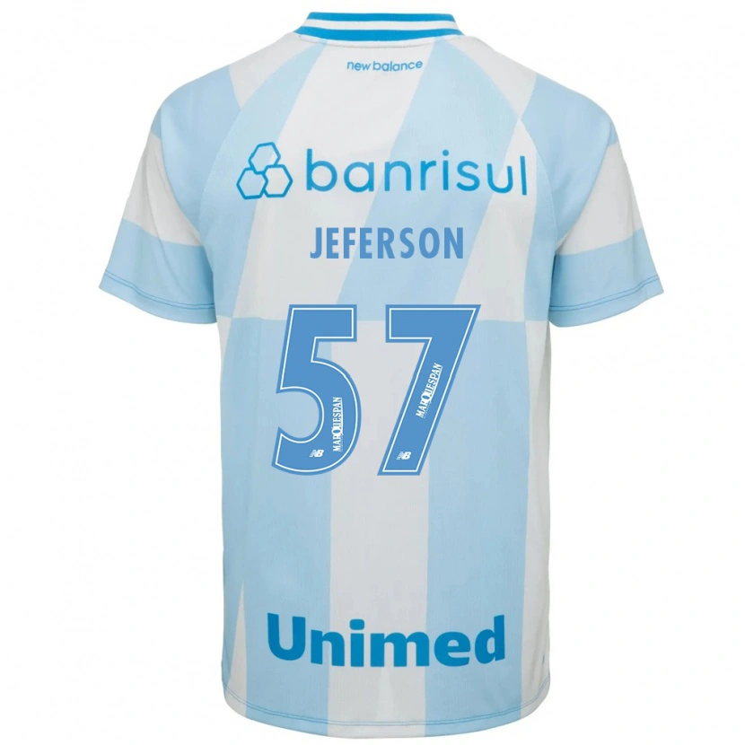 Danxen Kvinder Jeferson Borges Dos Santos #57 Lyseblå Hvid Udebane Spillertrøjer 2026/27 Trøje T-Shirt