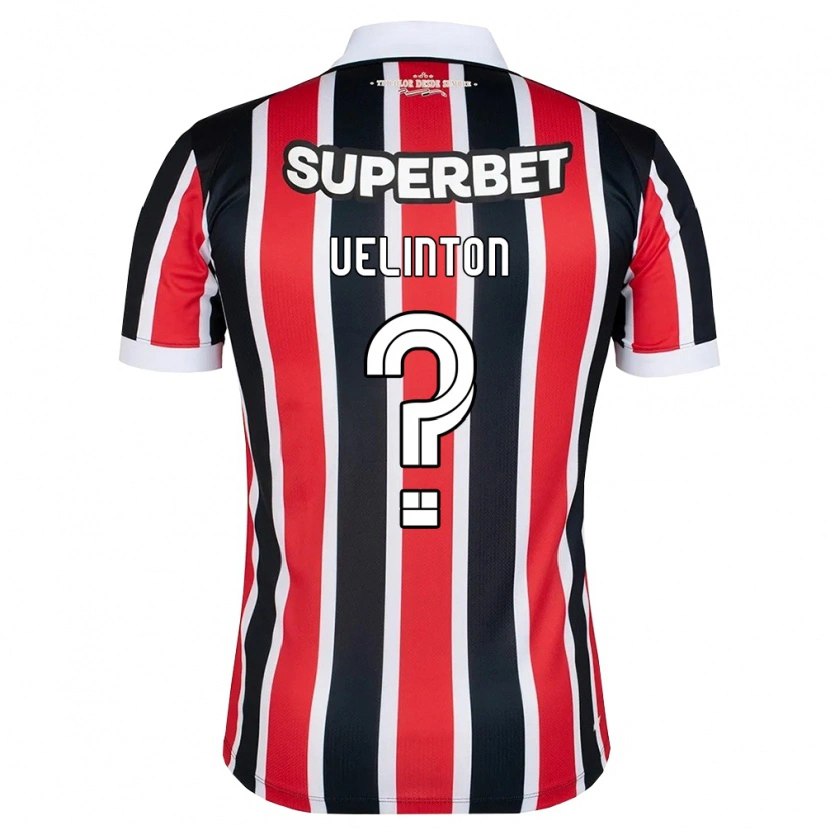 Danxen Kvinder Uelinton Joaquim Dos Santos Junior #0 Rød Hvid Sort Udebane Spillertrøjer 2026/27 Trøje T-Shirt