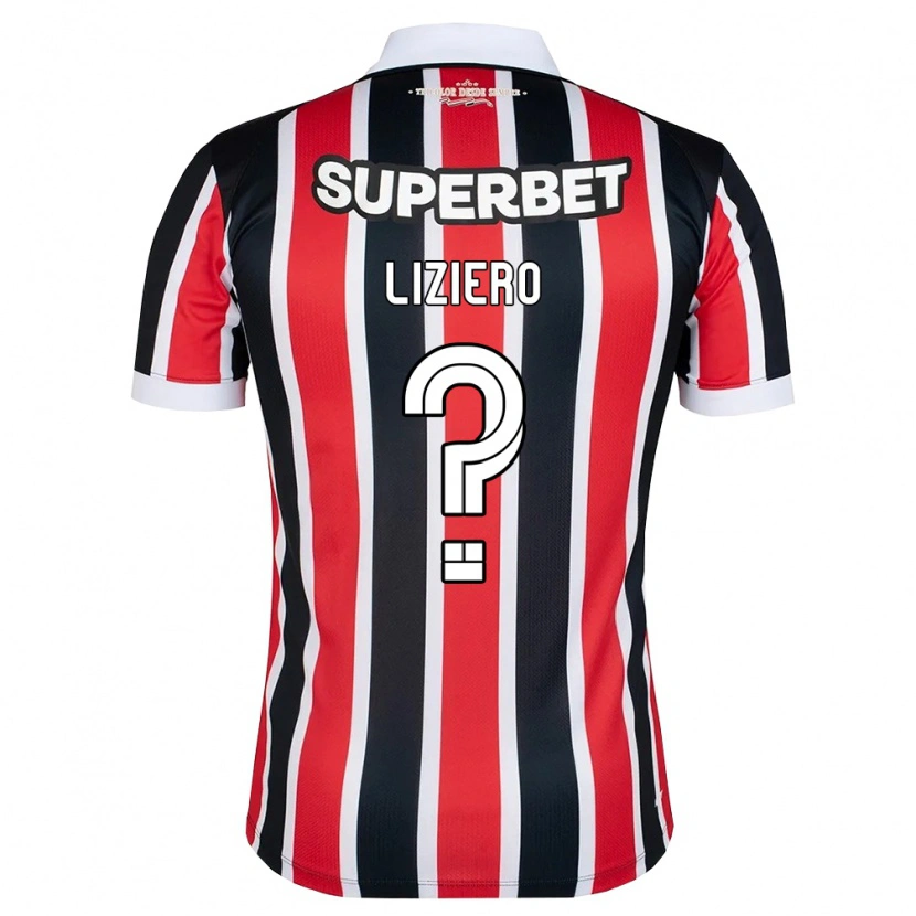Danxen Kvinder Liziero #0 Rød Hvid Sort Udebane Spillertrøjer 2026/27 Trøje T-Shirt