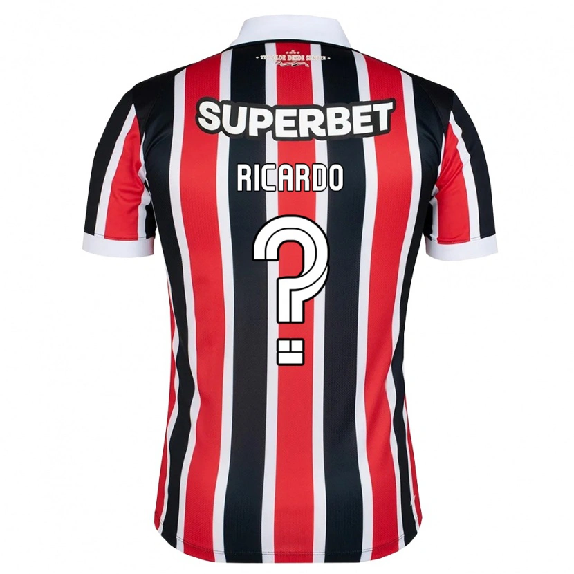 Danxen Kvinder João Ricardo #0 Rød Hvid Sort Udebane Spillertrøjer 2026/27 Trøje T-Shirt