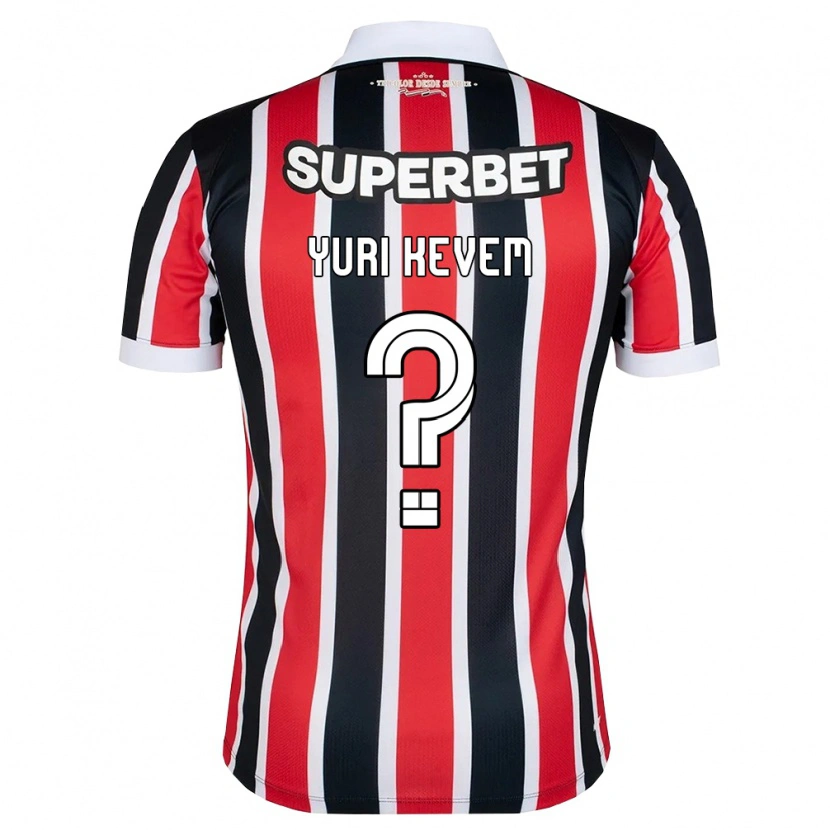 Danxen Kvinder Yuri Kevem #0 Rød Hvid Sort Udebane Spillertrøjer 2026/27 Trøje T-Shirt