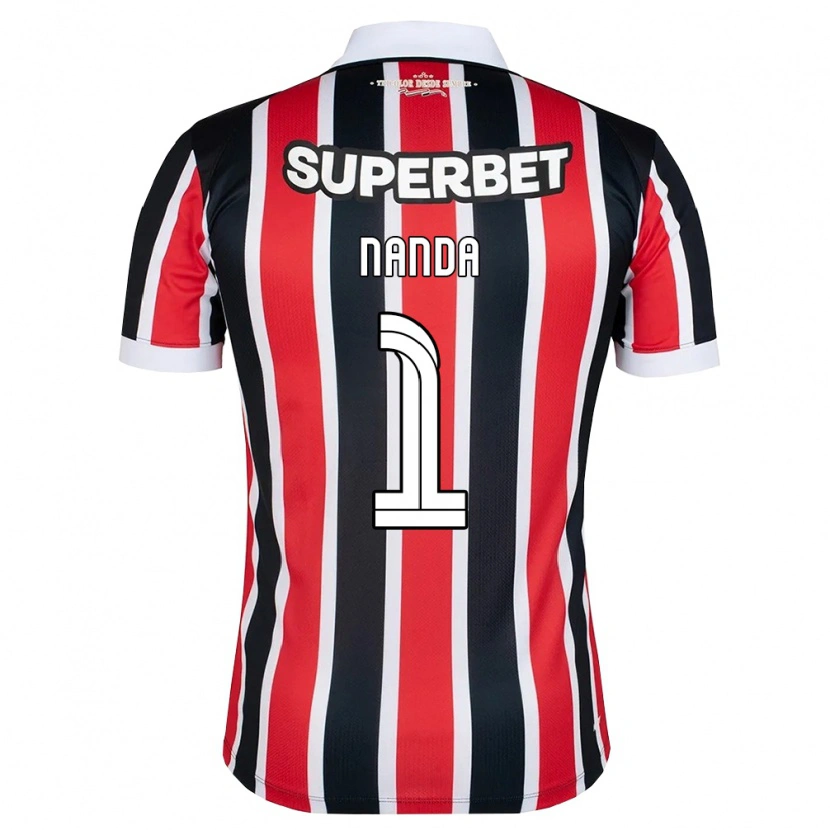 Danxen Kvinder Nanda #1 Rød Hvid Sort Udebane Spillertrøjer 2026/27 Trøje T-Shirt