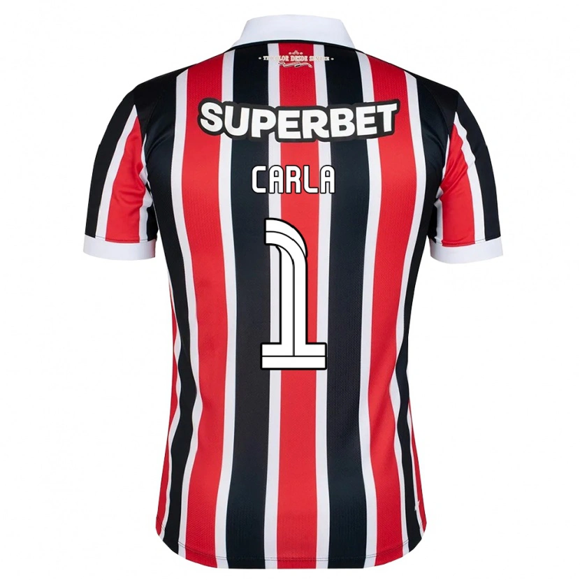 Danxen Kvinder Carla #1 Rød Hvid Sort Udebane Spillertrøjer 2026/27 Trøje T-Shirt