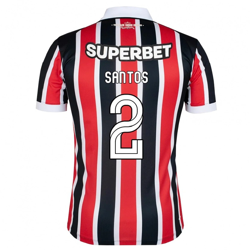 Danxen Kvinder Ruann Santos #2 Rød Hvid Sort Udebane Spillertrøjer 2026/27 Trøje T-Shirt