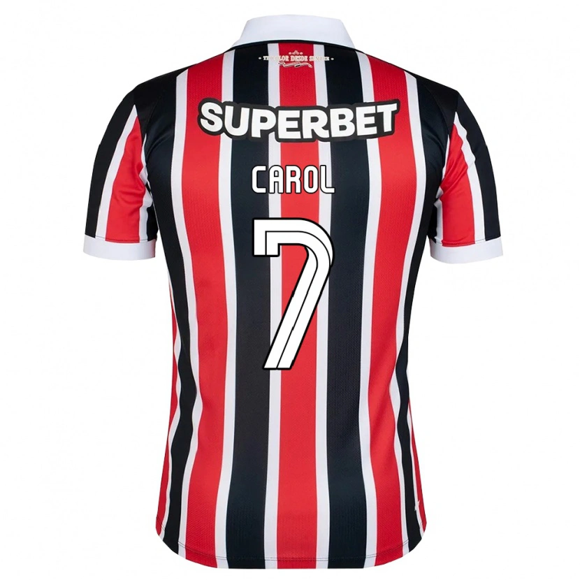 Danxen Kvinder Carol #7 Rød Hvid Sort Udebane Spillertrøjer 2026/27 Trøje T-Shirt