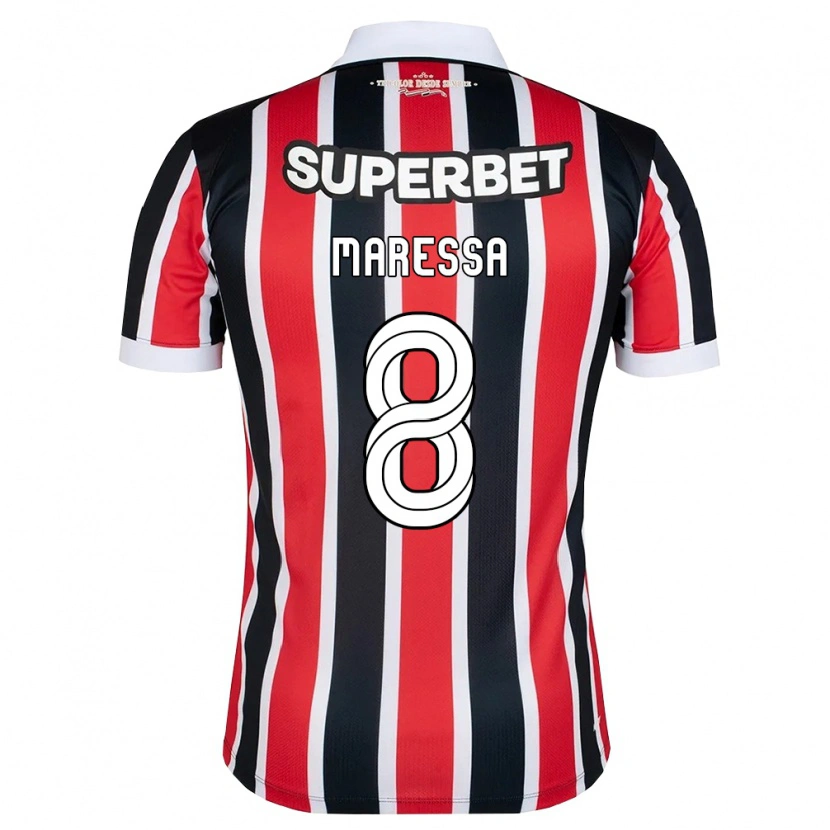 Danxen Kvinder Maressa #8 Rød Hvid Sort Udebane Spillertrøjer 2026/27 Trøje T-Shirt