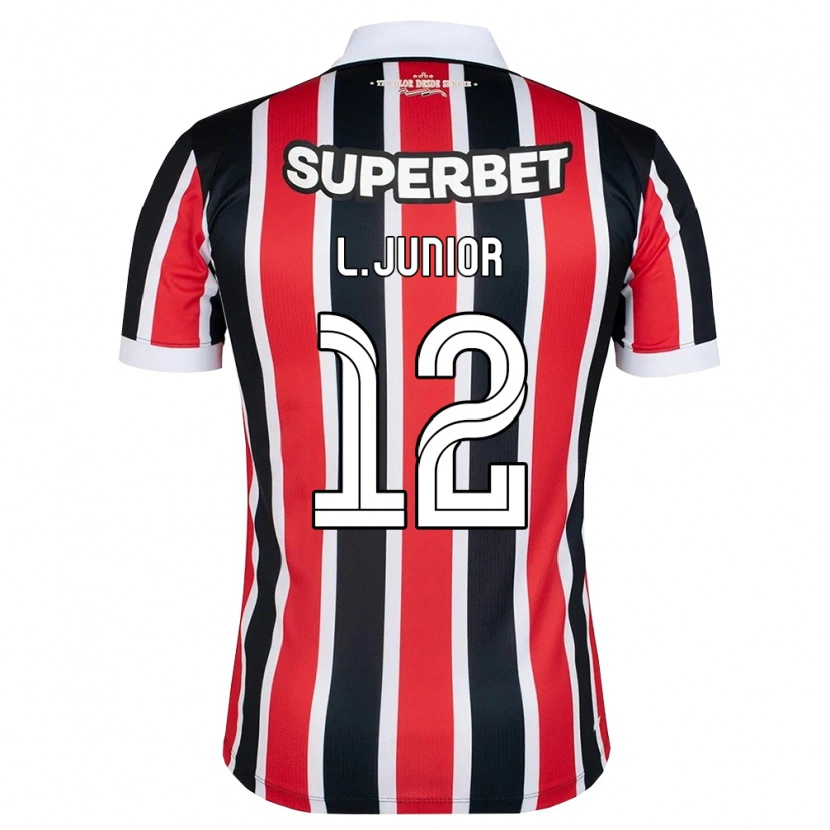 Danxen Kvinder Luciano Anacleto Junior #12 Rød Hvid Sort Udebane Spillertrøjer 2026/27 Trøje T-Shirt
