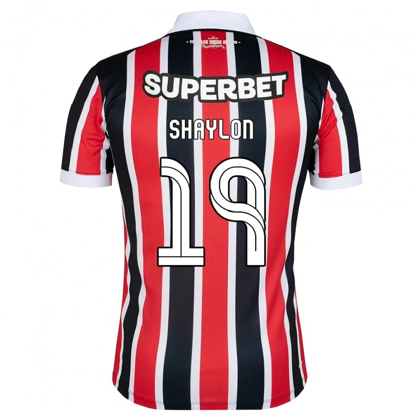 Danxen Kvinder Shaylon #19 Rød Hvid Sort Udebane Spillertrøjer 2026/27 Trøje T-Shirt