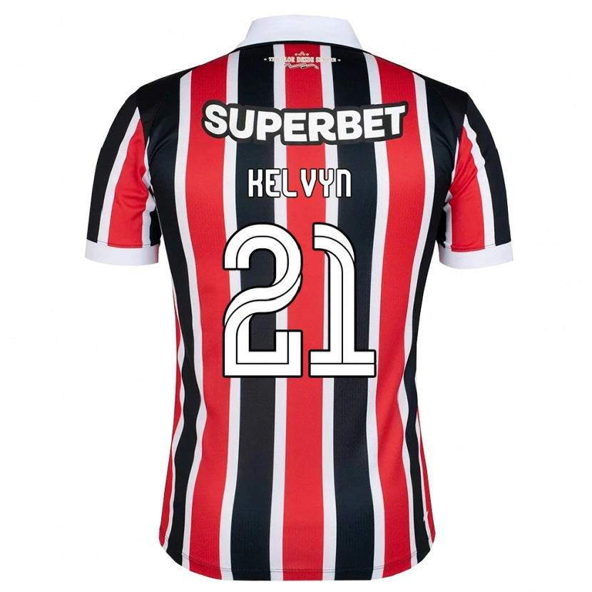 Danxen Kvinder Kelvyn Da Costa Dos Reis #21 Rød Hvid Sort Udebane Spillertrøjer 2026/27 Trøje T-Shirt