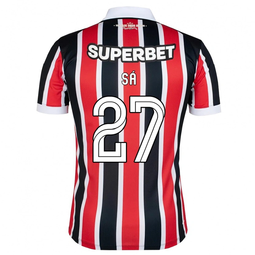 Danxen Kvinder Victor Sá #27 Rød Hvid Sort Udebane Spillertrøjer 2026/27 Trøje T-Shirt