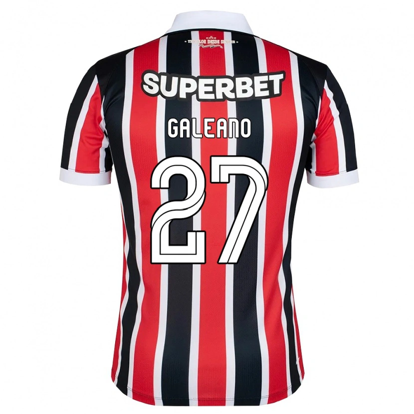Danxen Kvinder Antonio Galeano #27 Rød Hvid Sort Udebane Spillertrøjer 2026/27 Trøje T-Shirt