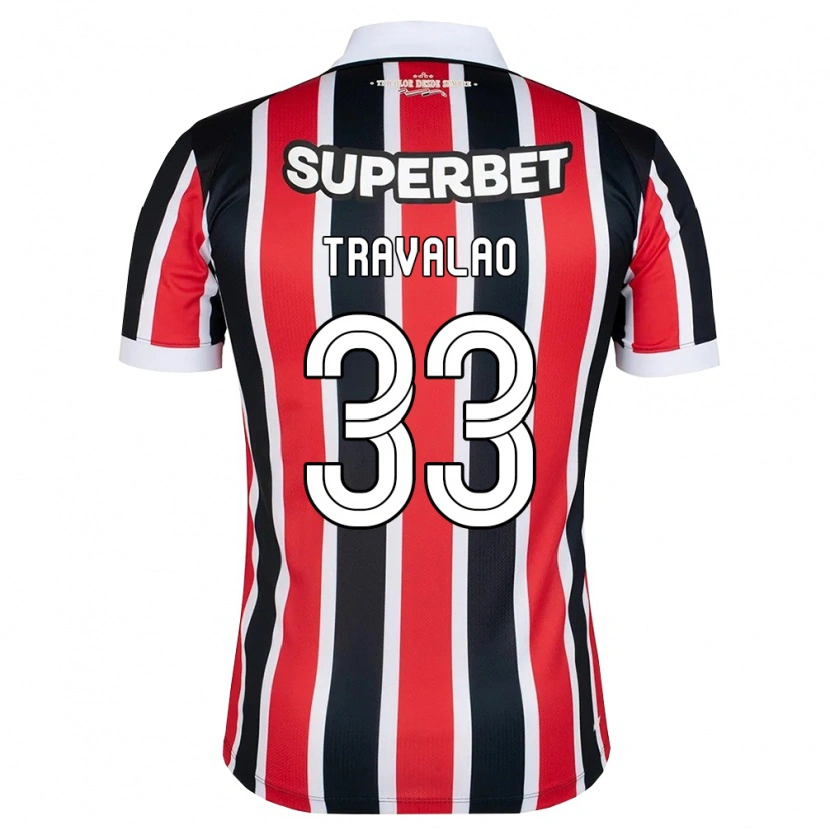 Danxen Kvinder Rafa Travalão #33 Rød Hvid Sort Udebane Spillertrøjer 2026/27 Trøje T-Shirt