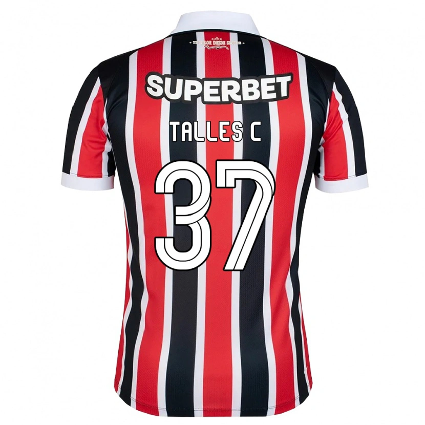 Danxen Kvinder Talles #37 Rød Hvid Sort Udebane Spillertrøjer 2026/27 Trøje T-Shirt