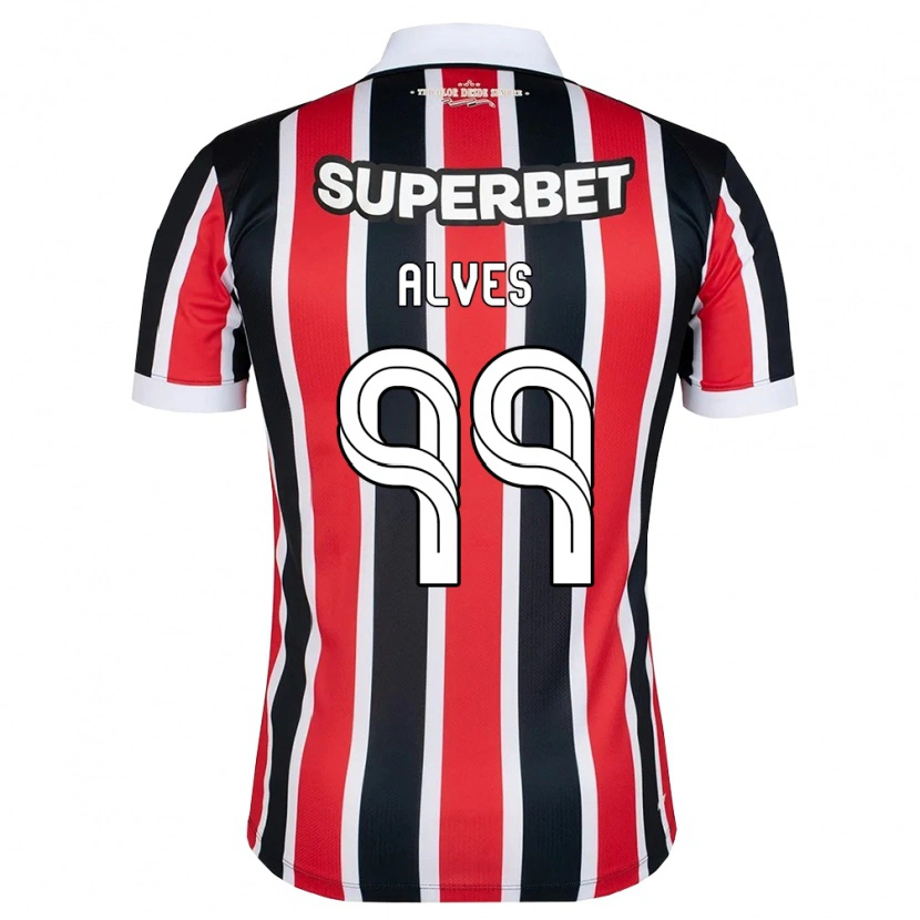 Danxen Kvinder Letícia Alves #99 Rød Hvid Sort Udebane Spillertrøjer 2026/27 Trøje T-Shirt