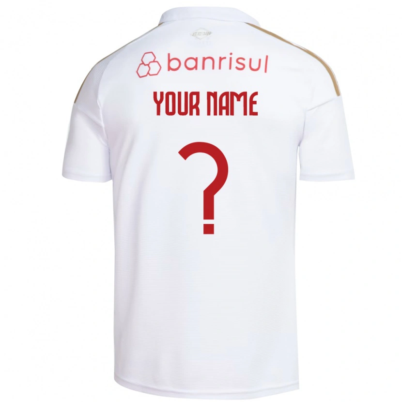 Danxen Kvinder Dit Navn #0 Hvid Rød Udebane Spillertrøjer 2026/27 Trøje T-Shirt