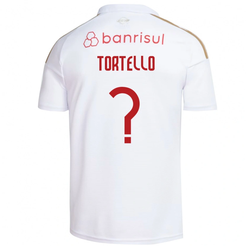 Danxen Kvinder Tortello #0 Hvid Rød Udebane Spillertrøjer 2026/27 Trøje T-Shirt