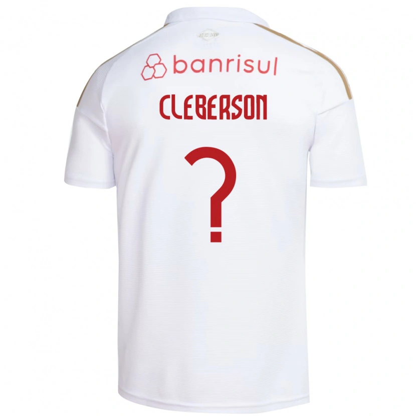 Danxen Kvinder Cleberson #0 Hvid Rød Udebane Spillertrøjer 2026/27 Trøje T-Shirt