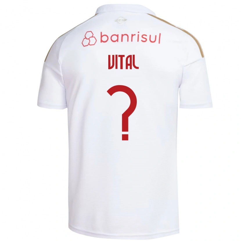 Danxen Kvinder Lucas Vital #0 Hvid Rød Udebane Spillertrøjer 2026/27 Trøje T-Shirt