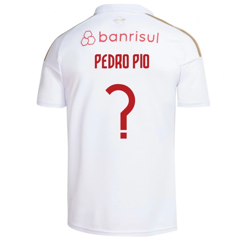 Danxen Kvinder Pedro Pio #0 Hvid Rød Udebane Spillertrøjer 2026/27 Trøje T-Shirt