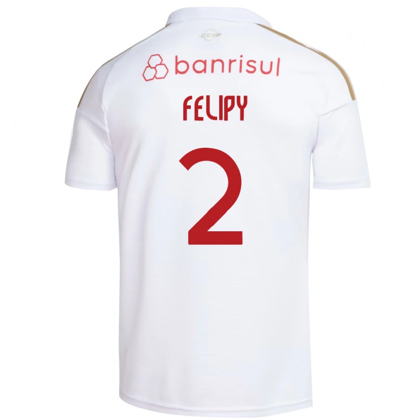 Danxen Kvinder Luis Felipy #2 Hvid Rød Udebane Spillertrøjer 2026/27 Trøje T-Shirt