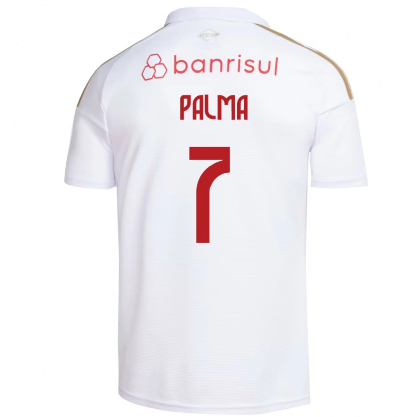 Danxen Kvinder Gabriel Palma #7 Hvid Rød Udebane Spillertrøjer 2026/27 Trøje T-Shirt