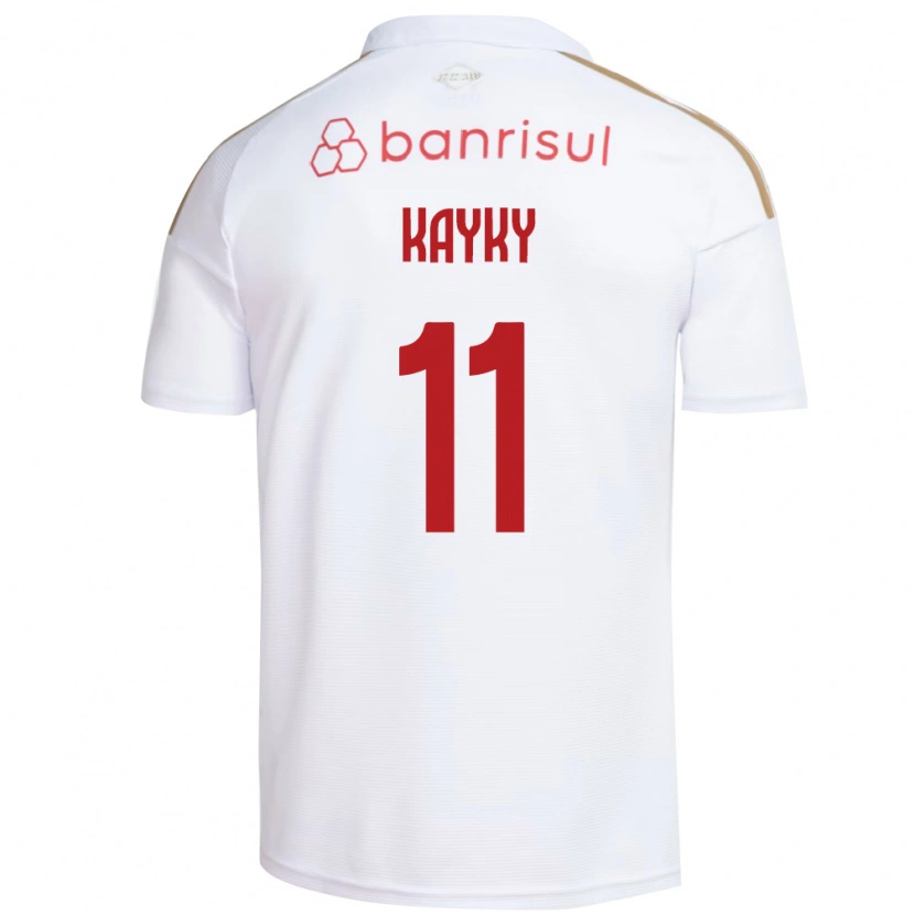 Danxen Kvinder Kayky Da Silva Chagas #11 Hvid Rød Udebane Spillertrøjer 2026/27 Trøje T-Shirt