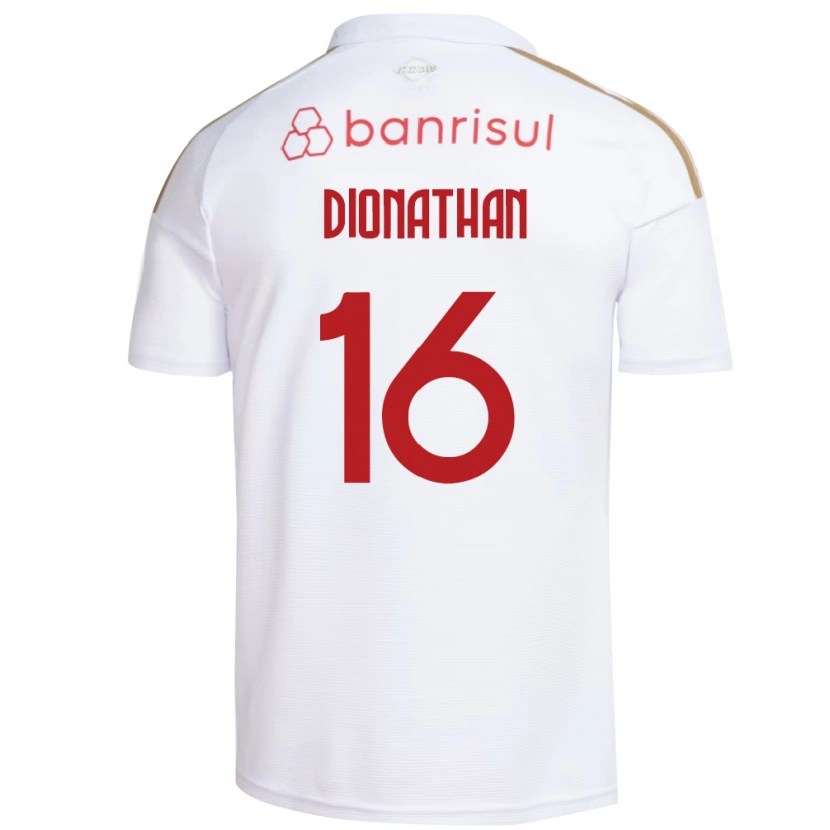 Danxen Kvinder Dionathan De Lima Dos Santos #16 Hvid Rød Udebane Spillertrøjer 2026/27 Trøje T-Shirt