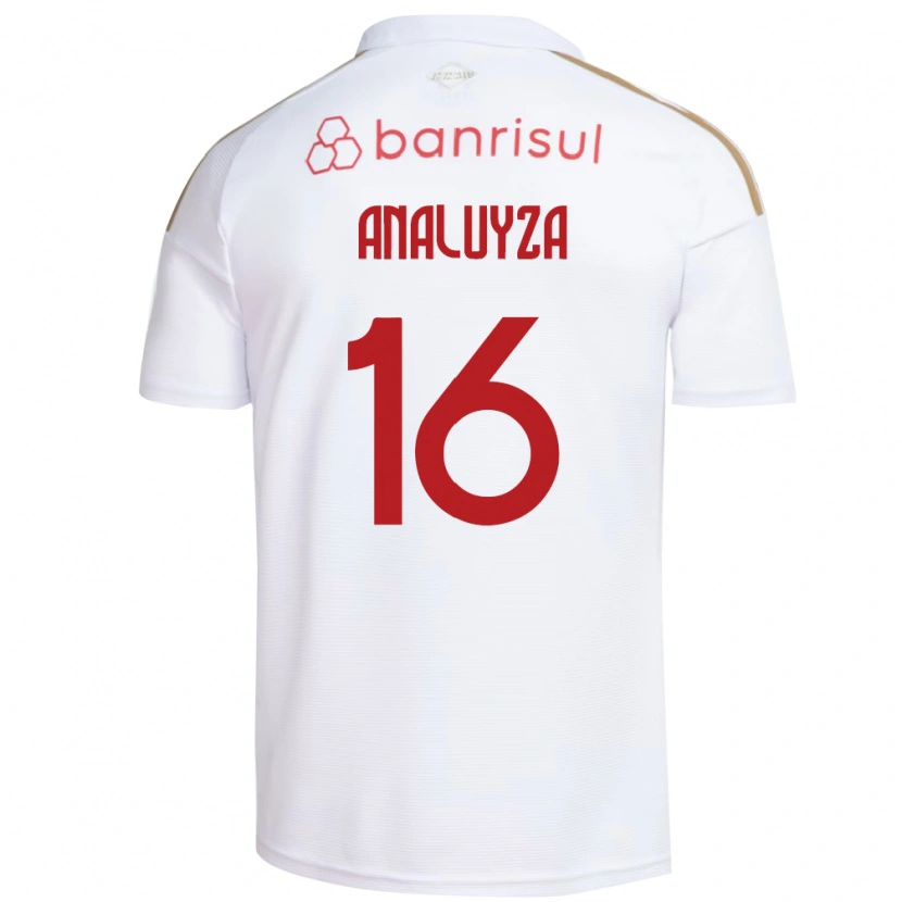 Danxen Kvinder Analuyza #16 Hvid Rød Udebane Spillertrøjer 2026/27 Trøje T-Shirt