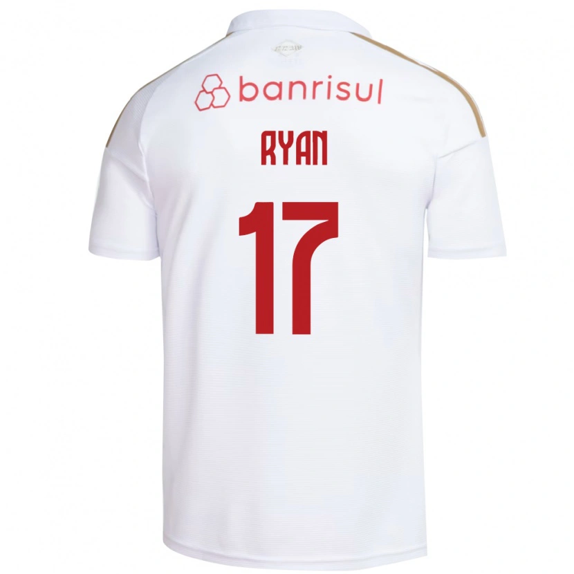 Danxen Kvinder Gabriel Ryan #17 Hvid Rød Udebane Spillertrøjer 2026/27 Trøje T-Shirt