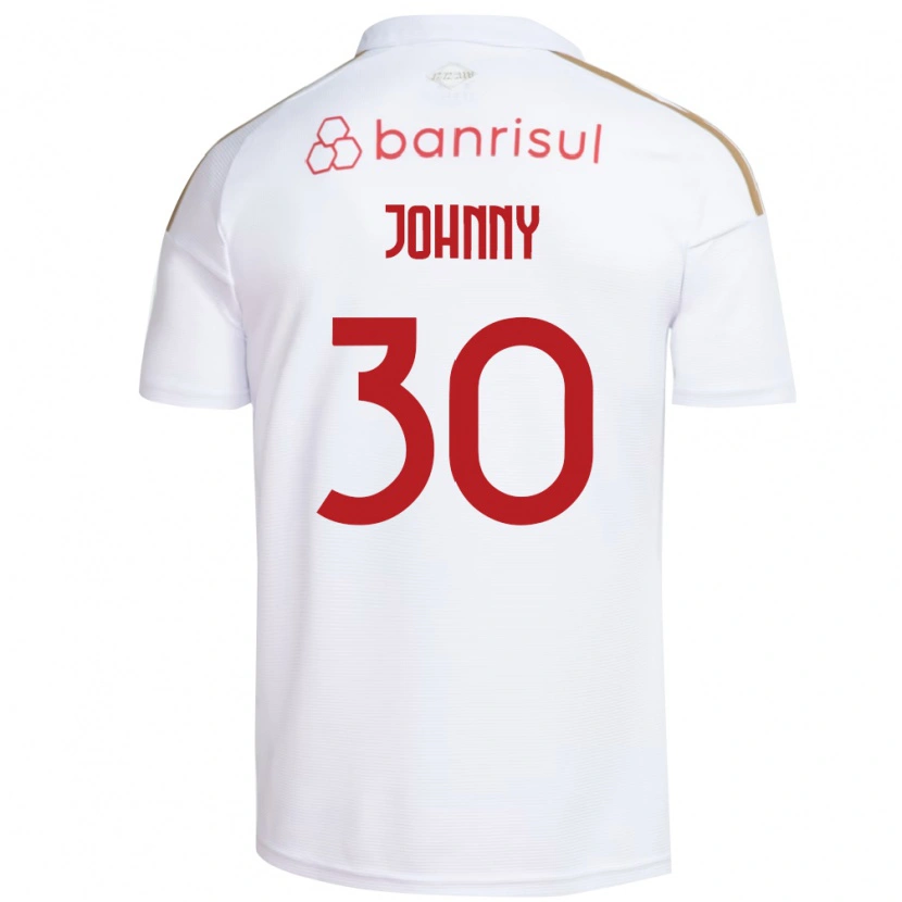 Danxen Kvinder Johnny #30 Hvid Rød Udebane Spillertrøjer 2026/27 Trøje T-Shirt