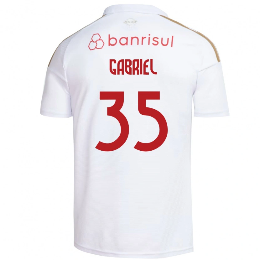 Danxen Kvinder Ze Gabriel #35 Hvid Rød Udebane Spillertrøjer 2026/27 Trøje T-Shirt