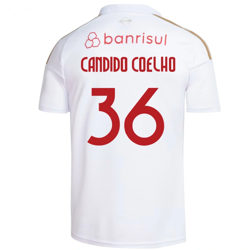 Danxen Kvinder Richard Candido Coelho #36 Hvid Rød Udebane Spillertrøjer 2026/27 Trøje T-Shirt