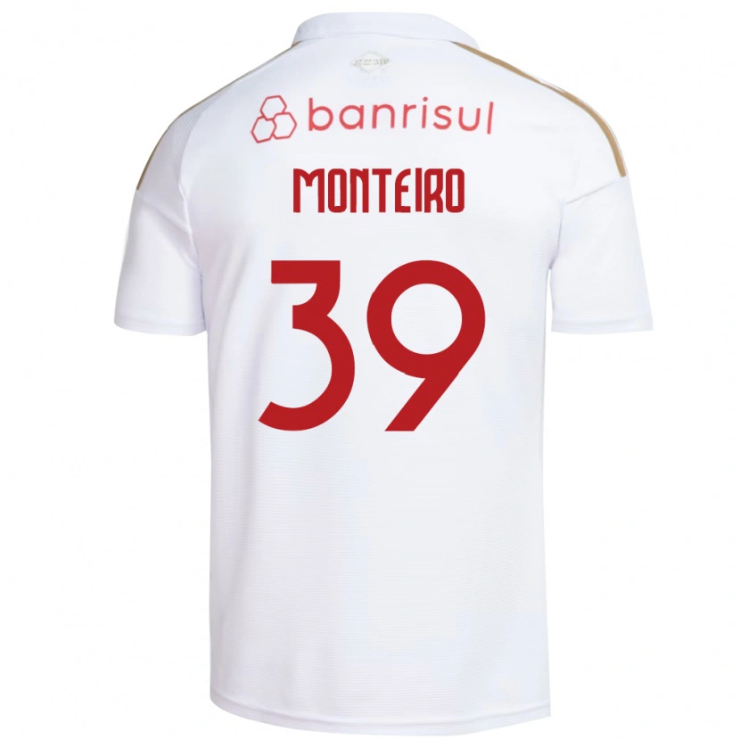 Danxen Kvinder Letícia Monteiro #39 Hvid Rød Udebane Spillertrøjer 2026/27 Trøje T-Shirt