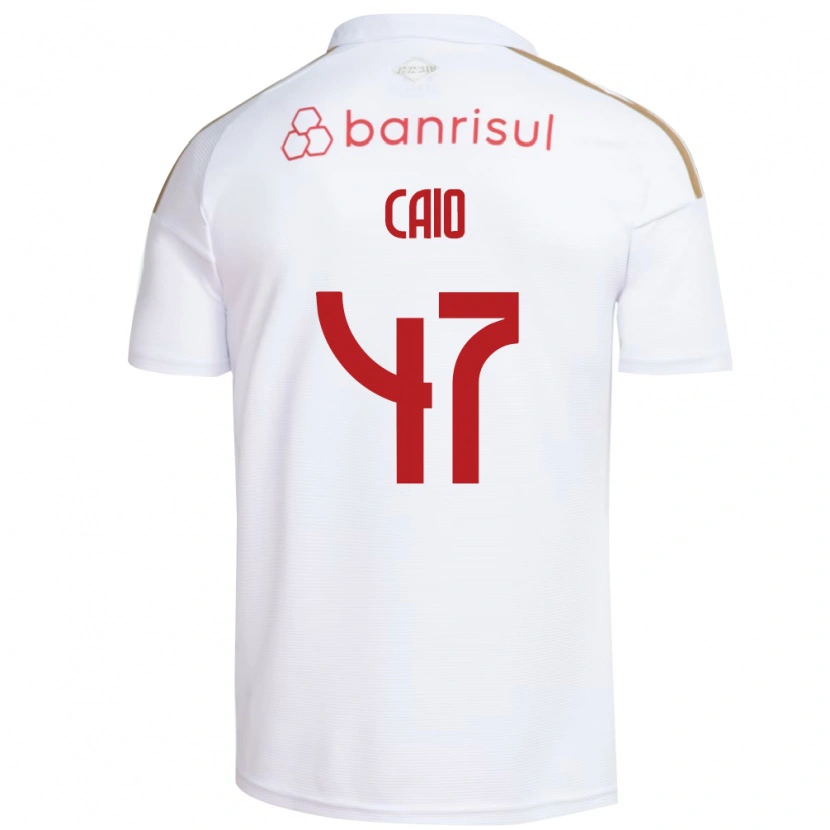 Danxen Kvinder Caio Vidal #47 Hvid Rød Udebane Spillertrøjer 2026/27 Trøje T-Shirt