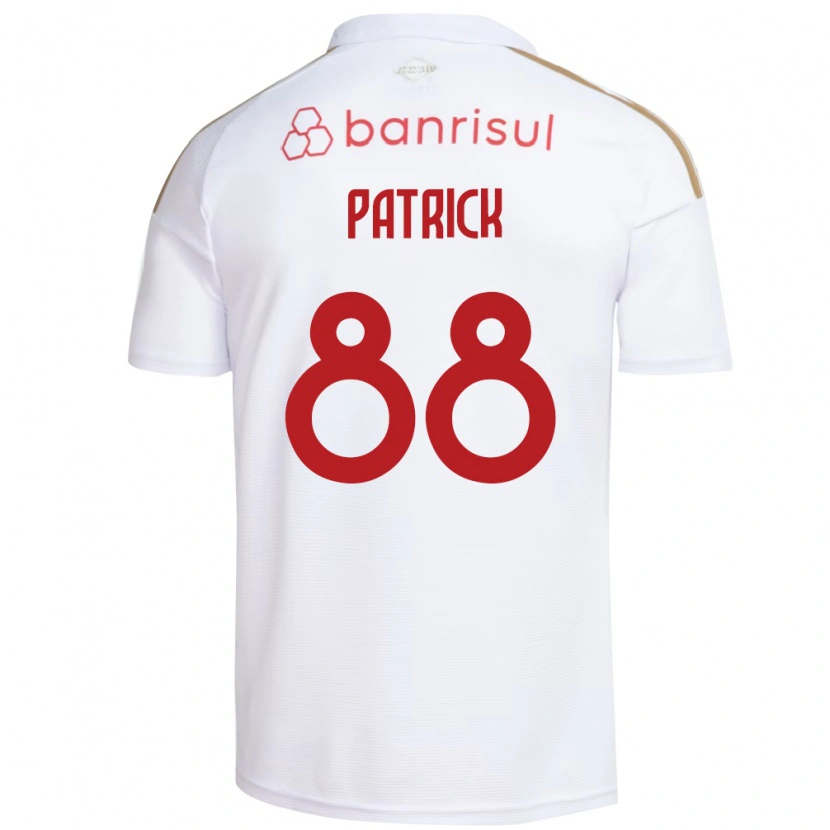 Danxen Kvinder Patrick #88 Hvid Rød Udebane Spillertrøjer 2026/27 Trøje T-Shirt