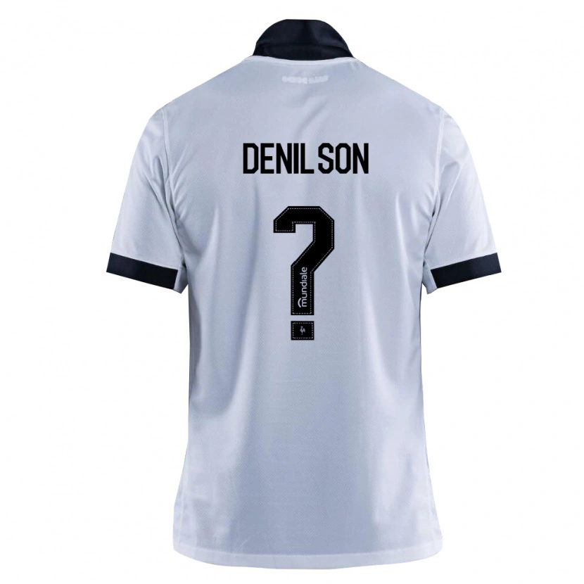 Danxen Kvinder Denilson #0 Sort Hvid Udebane Spillertrøjer 2026/27 Trøje T-Shirt