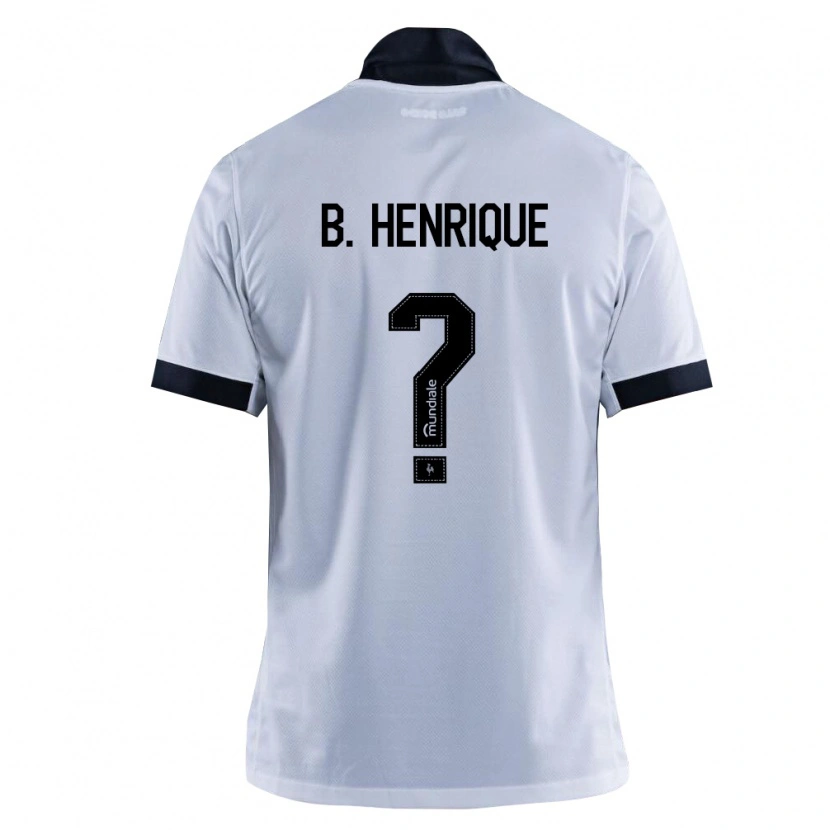 Danxen Kvinder Bruno Henrique #0 Sort Hvid Udebane Spillertrøjer 2026/27 Trøje T-Shirt