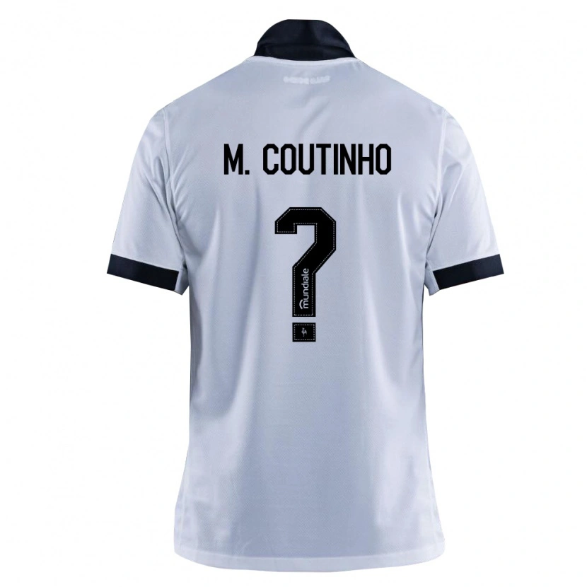 Danxen Kvinder Murilo Coutinho #0 Sort Hvid Udebane Spillertrøjer 2026/27 Trøje T-Shirt