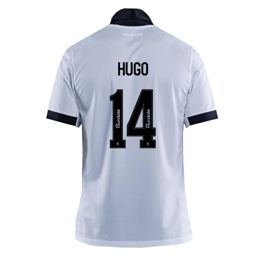 Danxen Kvinder Vitor Hugo #14 Sort Hvid Udebane Spillertrøjer 2026/27 Trøje T-Shirt