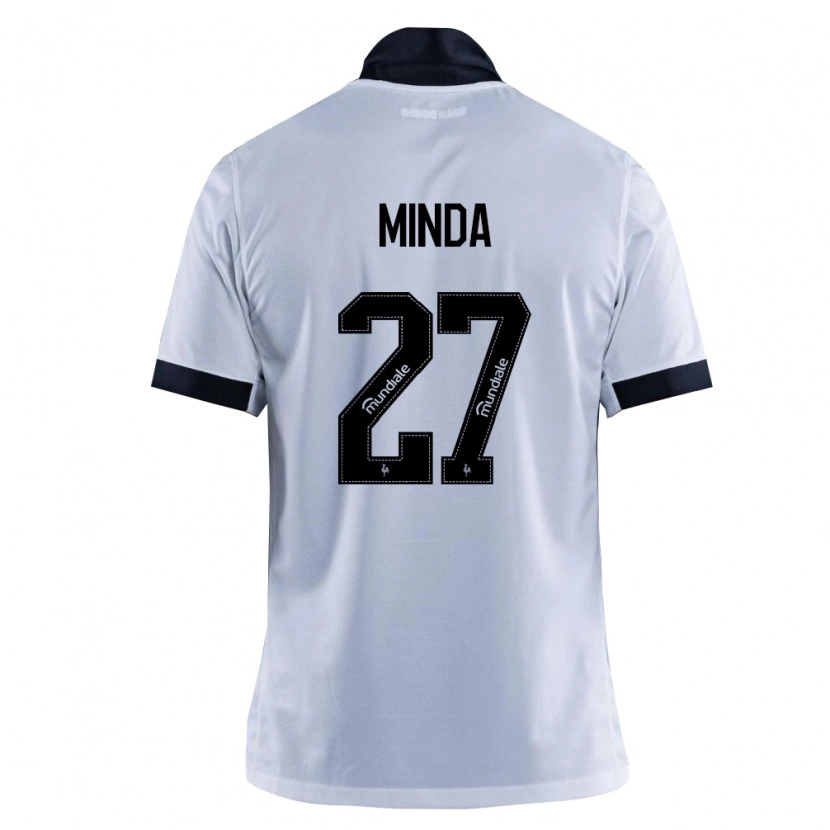Danxen Kvinder Alan Minda #27 Sort Hvid Udebane Spillertrøjer 2026/27 Trøje T-Shirt