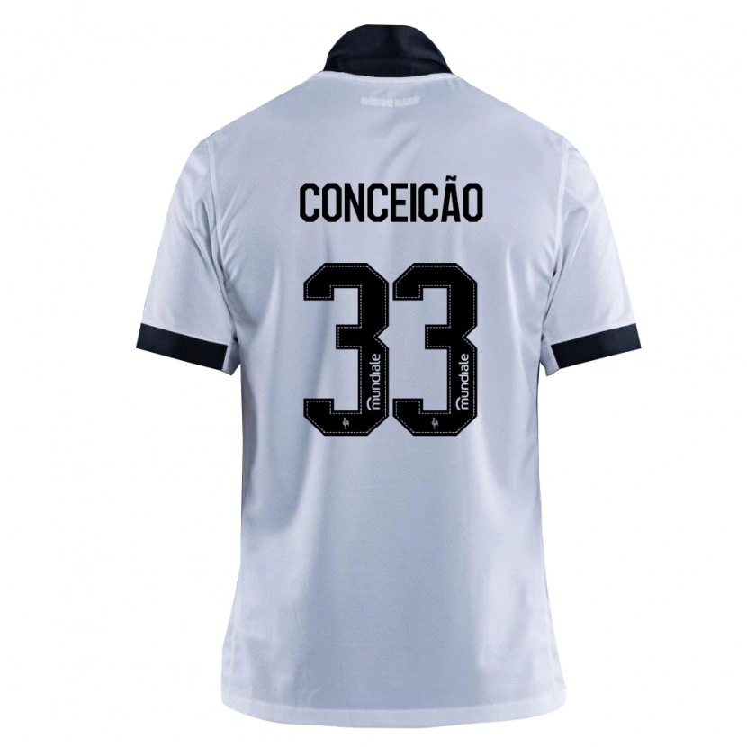 Danxen Kvinder Robert Conceição #33 Sort Hvid Udebane Spillertrøjer 2026/27 Trøje T-Shirt
