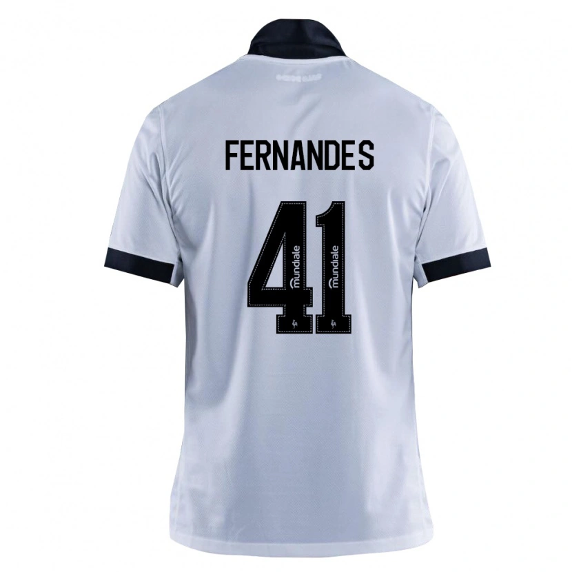 Danxen Kvinder Murillo Fernandes #41 Sort Hvid Udebane Spillertrøjer 2026/27 Trøje T-Shirt
