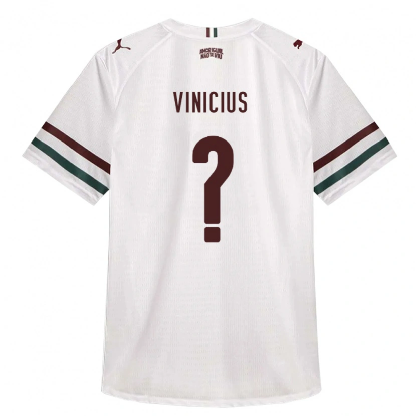 Danxen Kvinder Vinicius #0 Hvid Grøn Vinrød Udebane Spillertrøjer 2026/27 Trøje T-Shirt
