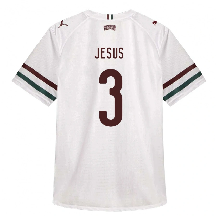 Danxen Kvinder Alexandre Jesus #3 Hvid Grøn Vinrød Udebane Spillertrøjer 2026/27 Trøje T-Shirt