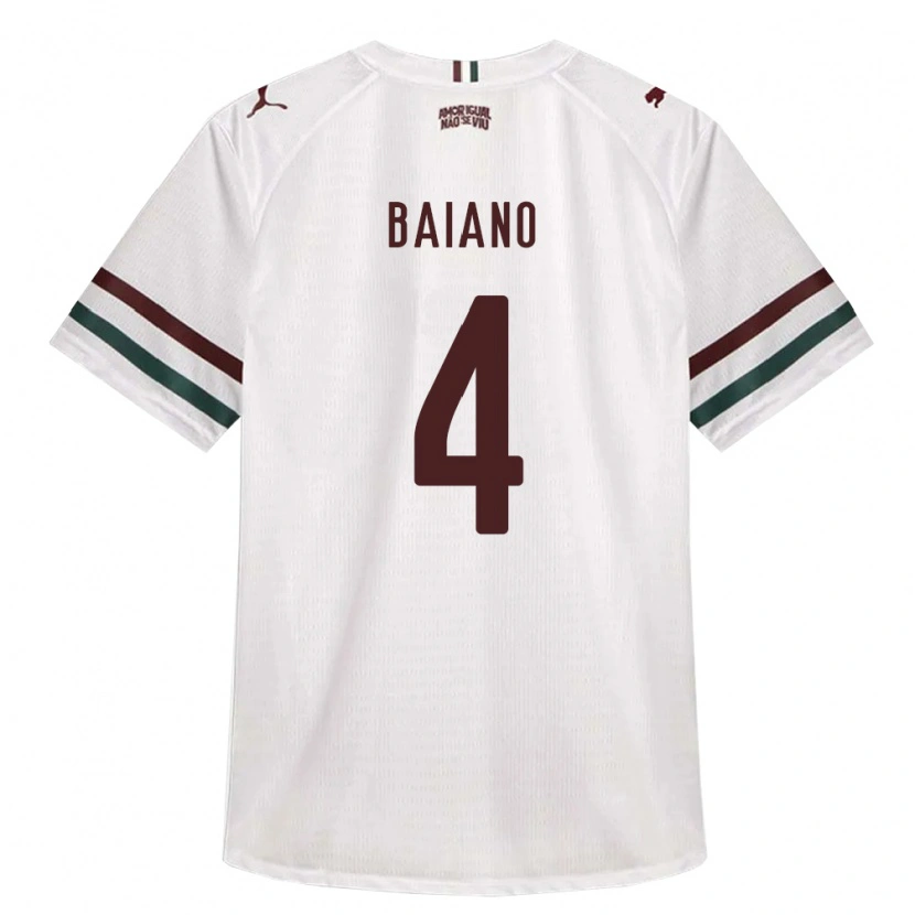 Danxen Kvinder Caíque Baiano #4 Hvid Grøn Vinrød Udebane Spillertrøjer 2026/27 Trøje T-Shirt
