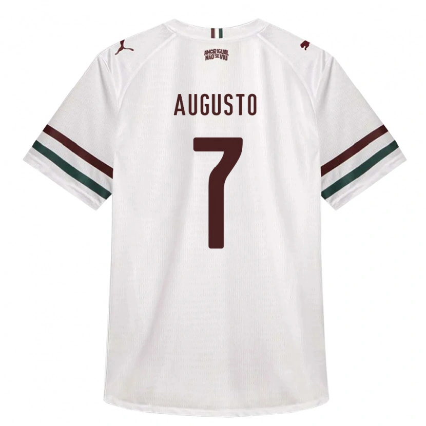 Danxen Kvinder Renato Augusto #7 Hvid Grøn Vinrød Udebane Spillertrøjer 2026/27 Trøje T-Shirt